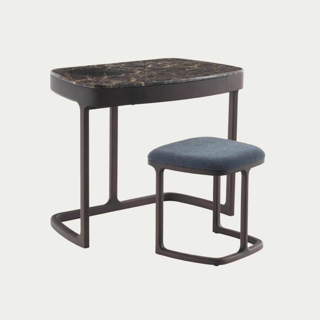 Coiffeuse Porada Maskara en frêne et marbre – Maison Pruilh Bordeaux