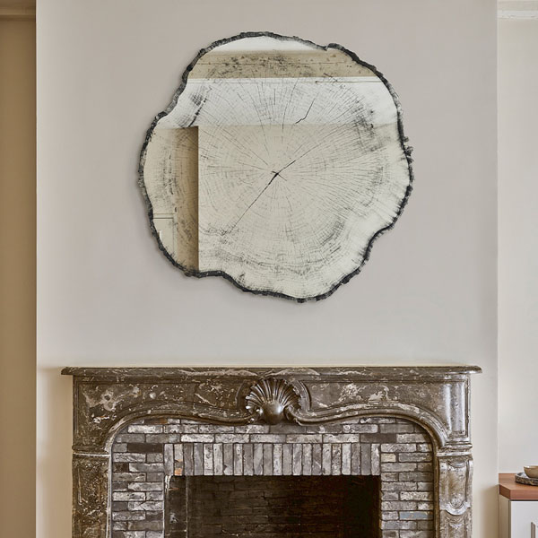 Miroir Arbo Deknudt forme organique verre design Tibert Dhont – Maison Pruilh Bordeaux