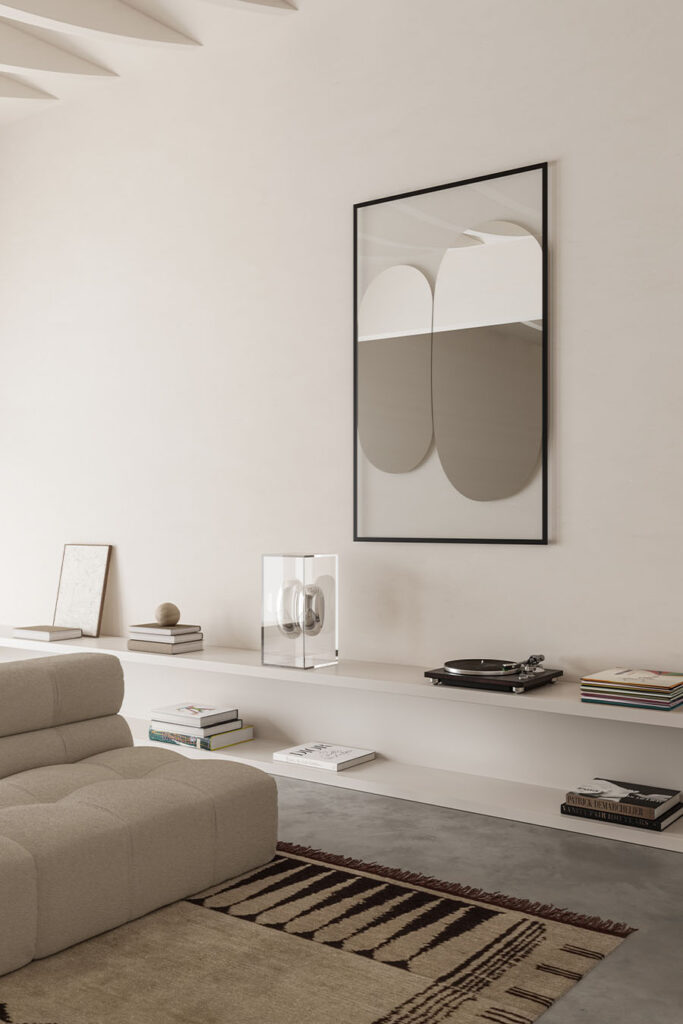 Miroir Squeeze Deknudt Mirrors 93×150 cm design Paul Cocksedge – Maison Pruilh Bordeaux