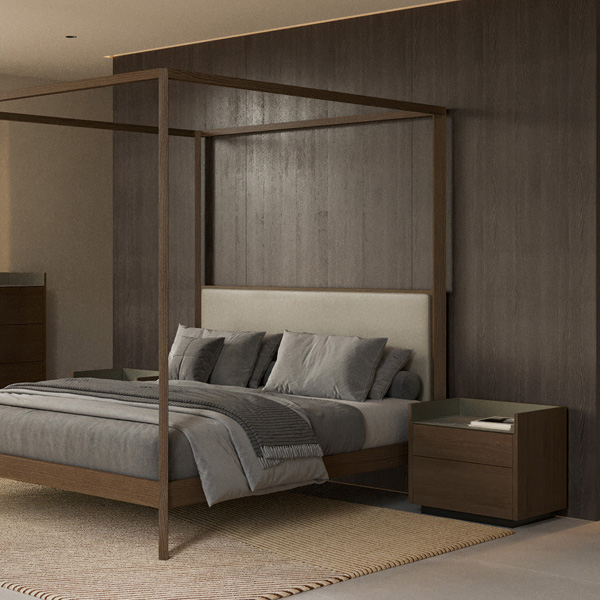 Découvrez le chevet Stockholm de Punt Mobles, design Mario Ruiz : élégance et praticité pour votre chambre. Disponible chez Maison Pruilh à Bordeaux.